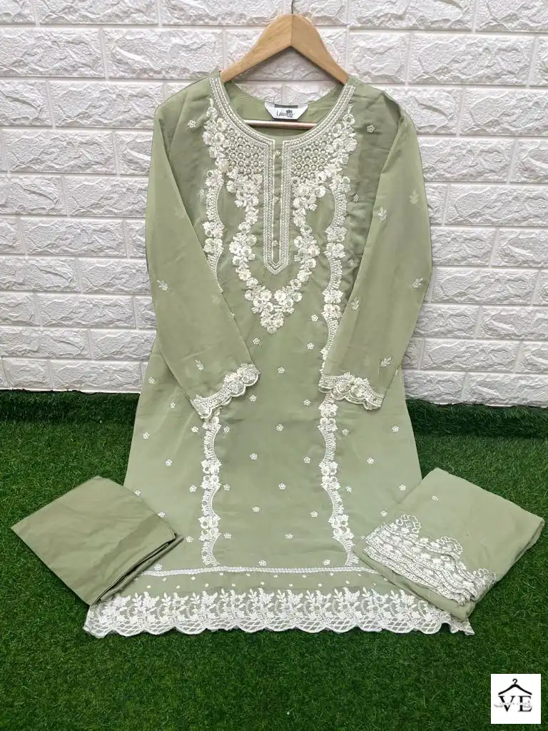 Laxuria D No 1264 Georgette Wholesale Readymade Pakistani Salwar Suit Catalog — Wholesale Salwar Suits, MPA wholesale from Surat - Gallery Image 4