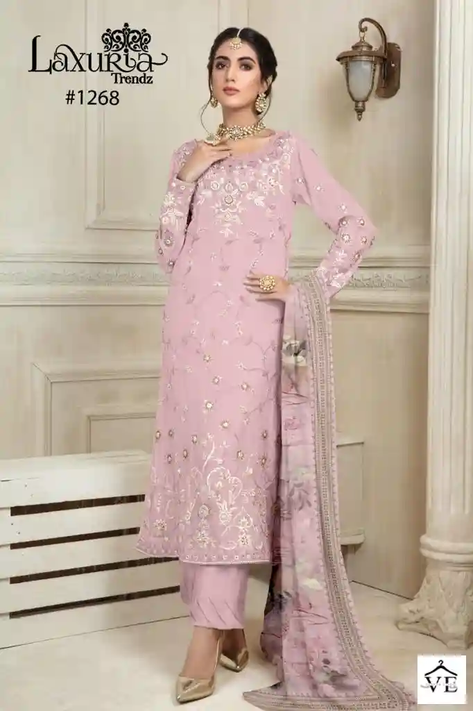 Laxuria 1268 Georgette Wholesale Ready Made Suits Catalog — Wholesale Salwar Suits, MPA wholesale from Surat - Gallery Image 2