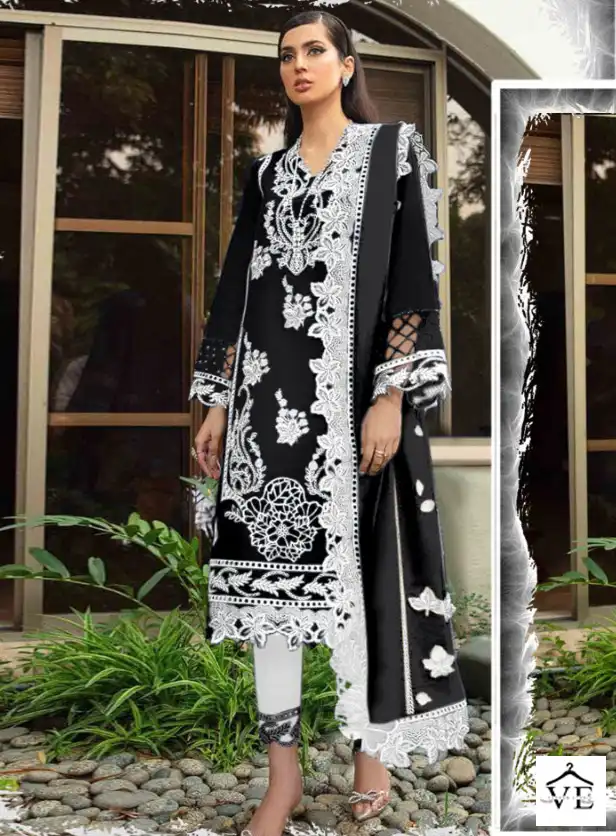 Atta Trendz 2712 Pure Georgette Wholesale Readymade Pakistani Salwar Suit Catalog — Wholesale Salwar Suits, MPA wholesale from Surat — view 1