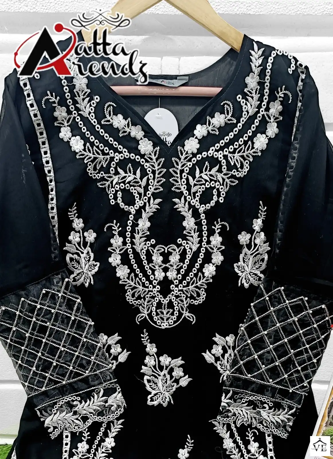 Atta Trendz 2712 Pure Georgette Wholesale Readymade Pakistani Salwar Suit Catalog — Wholesale Salwar Suits, MPA wholesale from Surat - Gallery Image 2