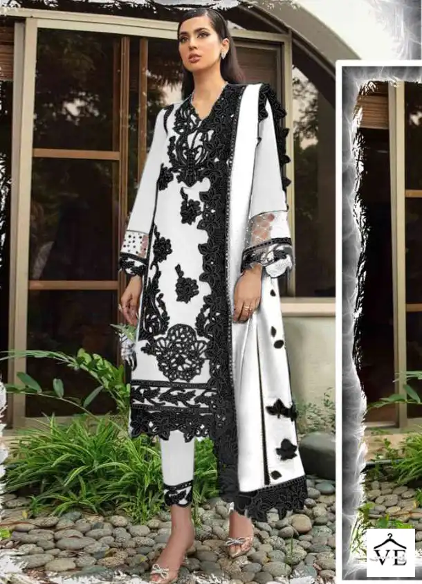 Atta Trendz 2712 Pure Georgette Wholesale Readymade Pakistani Salwar Suit Catalog — Wholesale Salwar Suits, MPA wholesale from Surat - Gallery Image 5