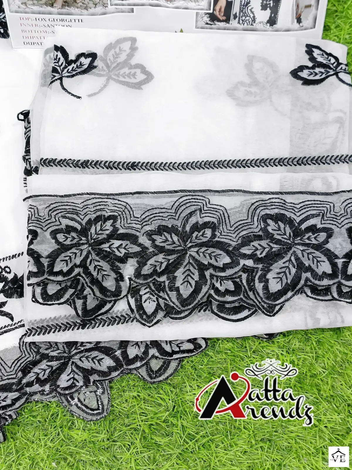 Atta Trendz 2712 Pure Georgette Wholesale Readymade Pakistani Salwar Suit Catalog — Wholesale Salwar Suits, MPA wholesale from Surat - Gallery Image 9