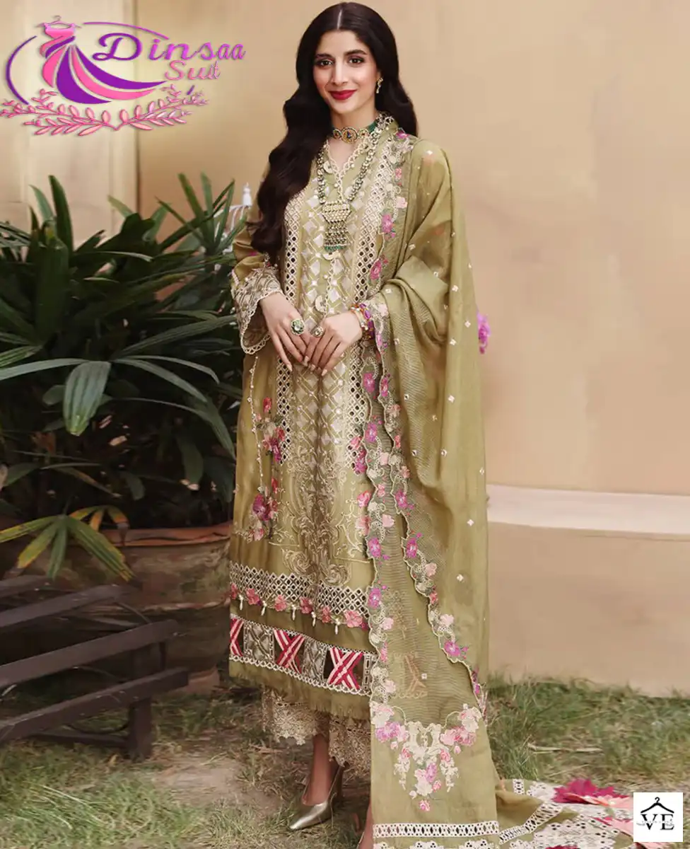 Dinsaa 127 Pure Cotton Wholesale Pakistani Suit — Wholesale Salwar Suits, MPA wholesale from Surat — view 1