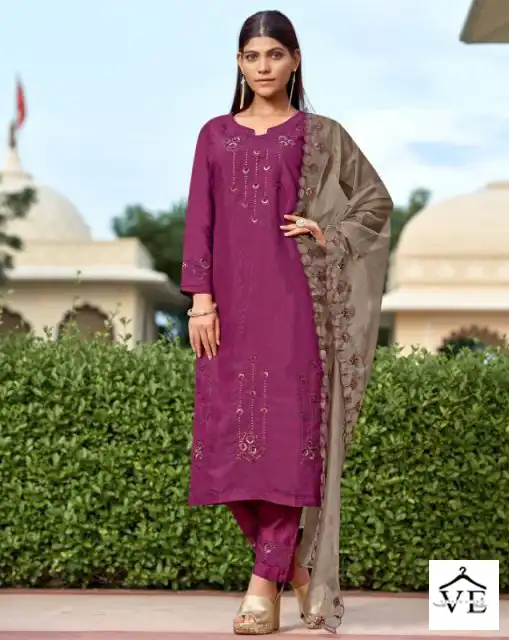 Vardan Ethnic Daisy Viscose Wholesale Readymade Salwar Suit Catalog — Wholesale Salwar Suits, MPA wholesale from Surat — view 1