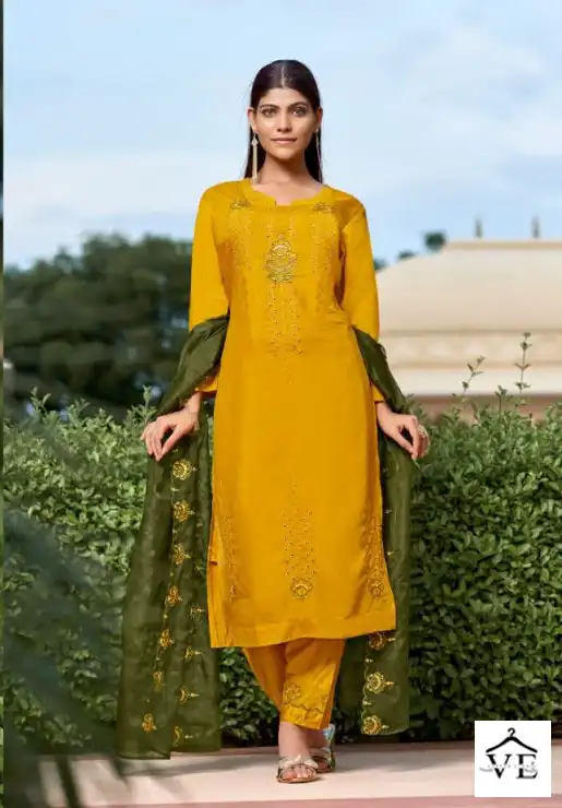 Vardan Ethnic Daisy Viscose Wholesale Readymade Salwar Suit Catalog — Wholesale Salwar Suits, MPA wholesale from Surat - Gallery Image 2