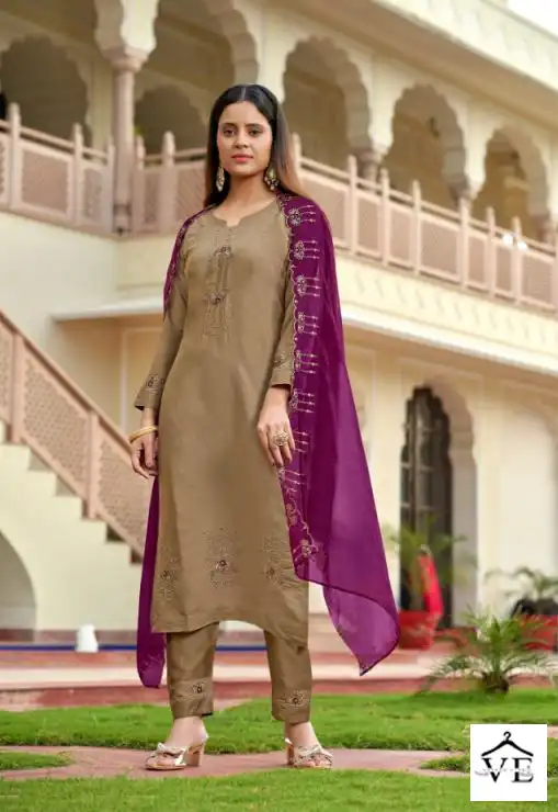 Vardan Ethnic Daisy Viscose Wholesale Readymade Salwar Suit Catalog — Wholesale Salwar Suits, MPA wholesale from Surat - Gallery Image 3