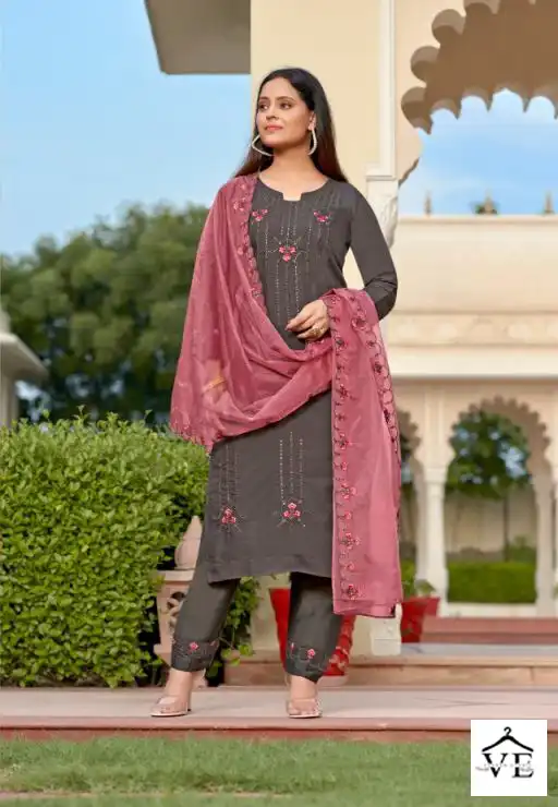 Vardan Ethnic Daisy Viscose Wholesale Readymade Salwar Suit Catalog — Wholesale Salwar Suits, MPA wholesale from Surat - Gallery Image 4