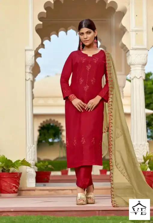 Vardan Ethnic Daisy Viscose Wholesale Readymade Salwar Suit Catalog — Wholesale Salwar Suits, MPA wholesale from Surat - Gallery Image 5