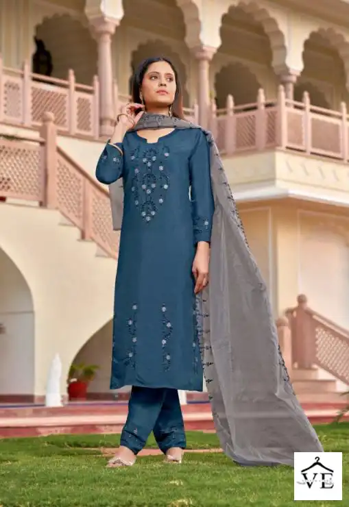 Vardan Ethnic Daisy Viscose Wholesale Readymade Salwar Suit Catalog — Wholesale Salwar Suits, MPA wholesale from Surat - Gallery Image 6