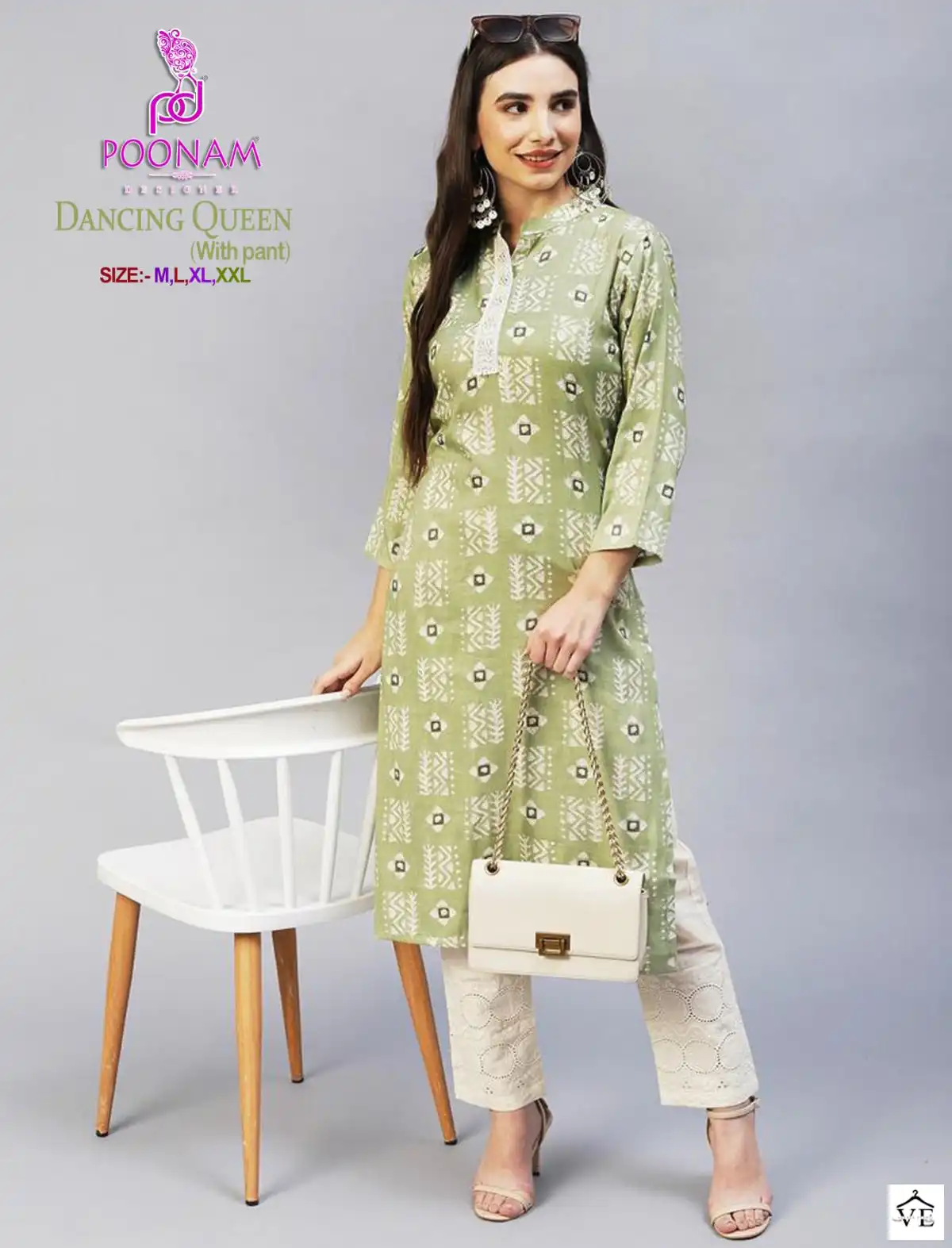 Poonam Designer Dancing Queen Soft Rayon Wholesale Kurti With Pant Catalog — Wholesale Kurtis, MPA wholesale from Surat — view 1