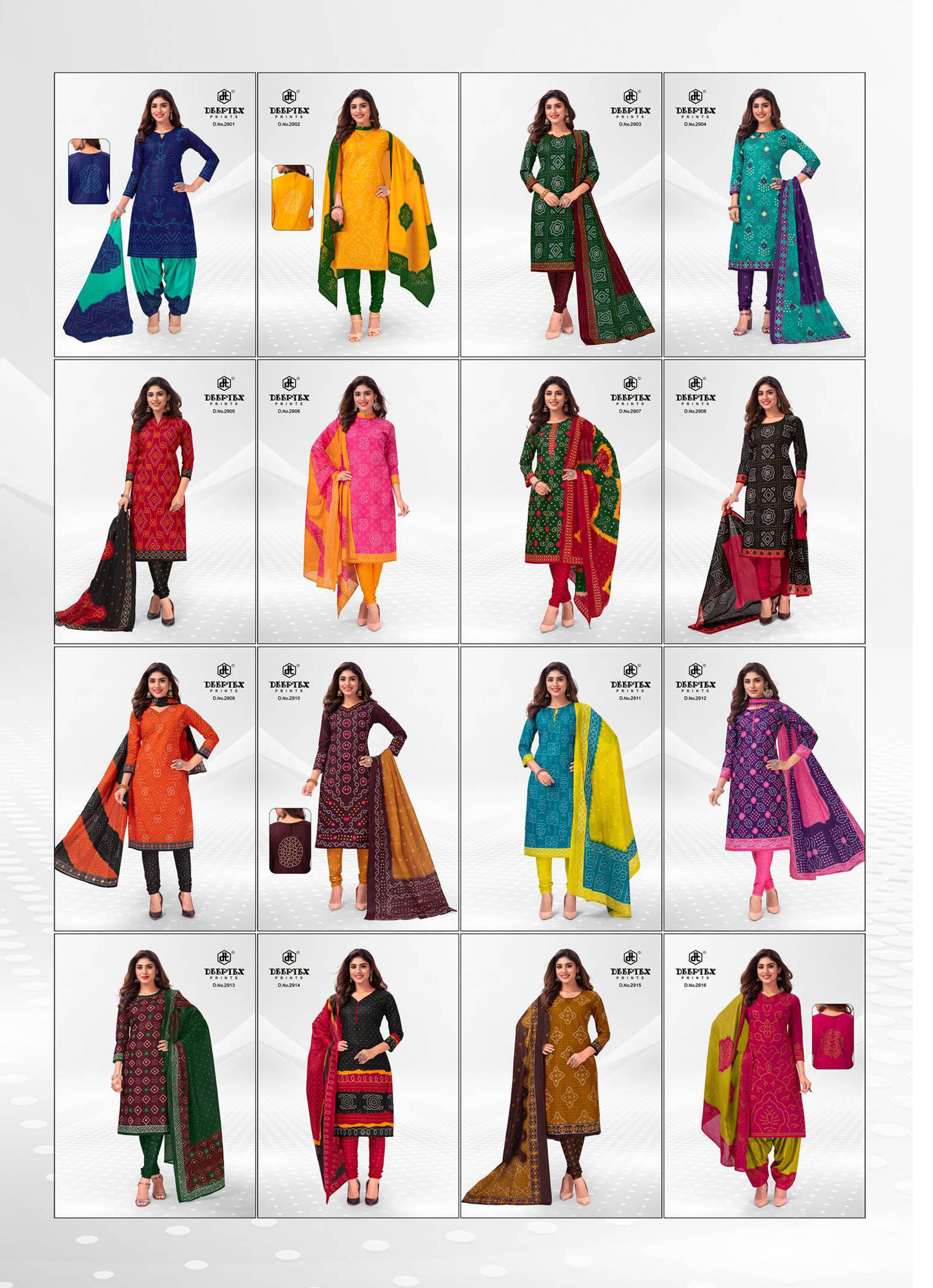 Deeptex Classic Chunaris Vol 29 Pure Cotton Wholesale Salwar Suit Catalog — Wholesale Salwar Suits, Deeptex wholesale from Surat — view 17