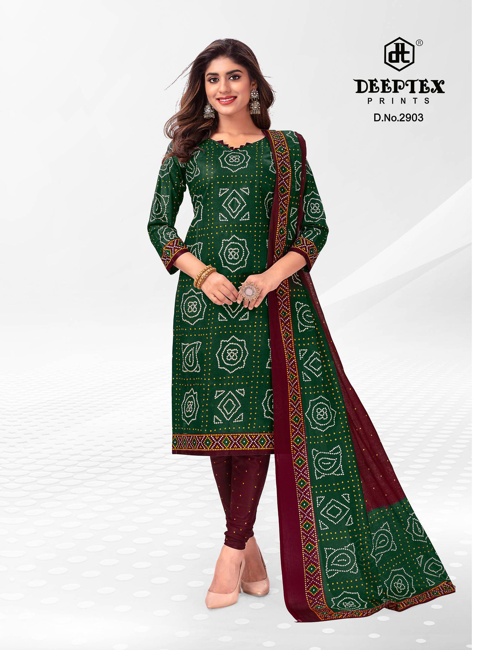 Deeptex Classic Chunaris Vol 29 Pure Cotton Wholesale Salwar Suit Catalog — Wholesale Salwar Suits, Deeptex wholesale from Surat - Gallery Image 4