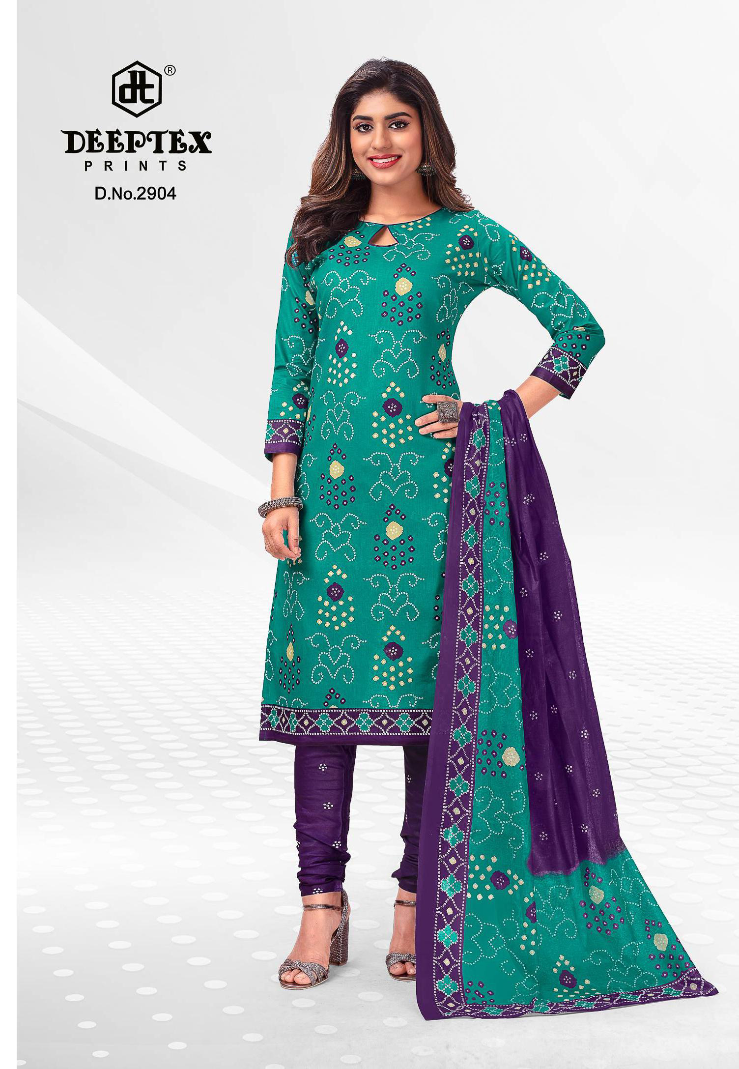 Deeptex Classic Chunaris Vol 29 Pure Cotton Wholesale Salwar Suit Catalog — Wholesale Salwar Suits, Deeptex wholesale from Surat - Gallery Image 5