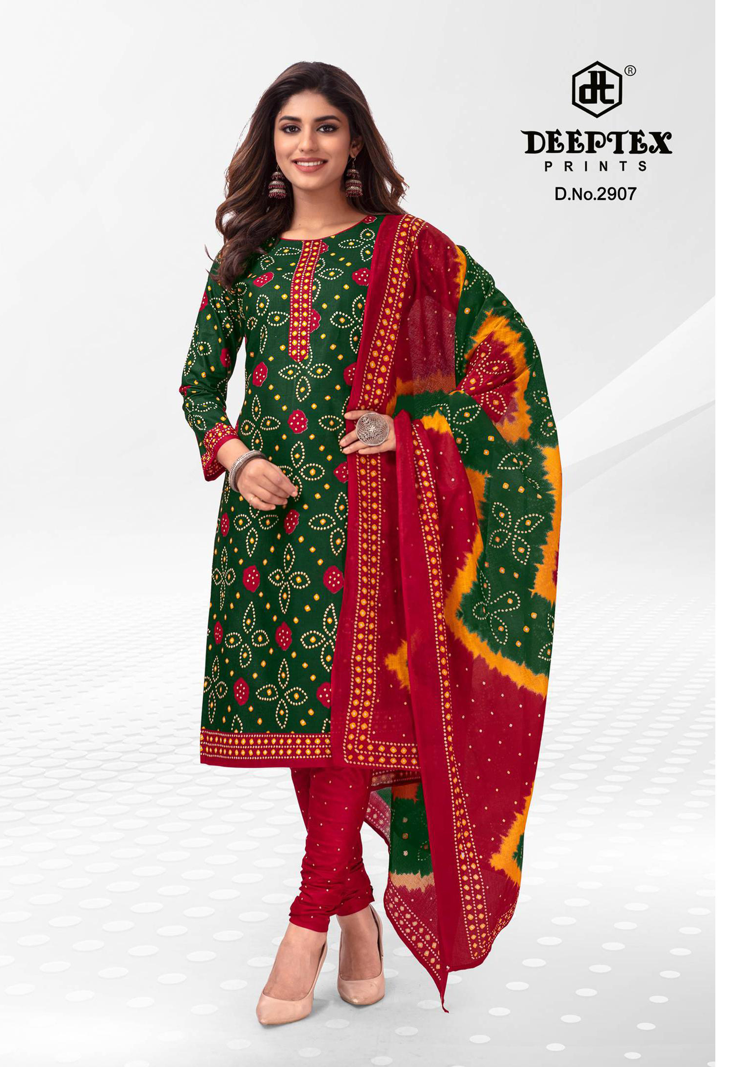 Deeptex Classic Chunaris Vol 29 Pure Cotton Wholesale Salwar Suit Catalog — Wholesale Salwar Suits, Deeptex wholesale from Surat - Gallery Image 7