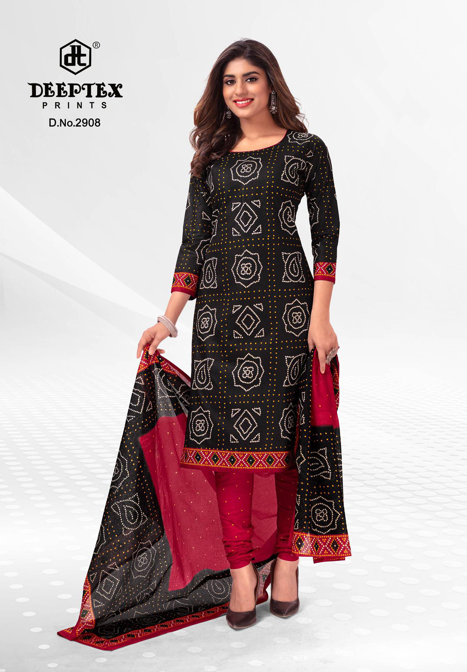 Deeptex Classic Chunaris Vol 29 Pure Cotton Wholesale Salwar Suit Catalog — Wholesale Salwar Suits, Deeptex wholesale from Surat - Gallery Image 8