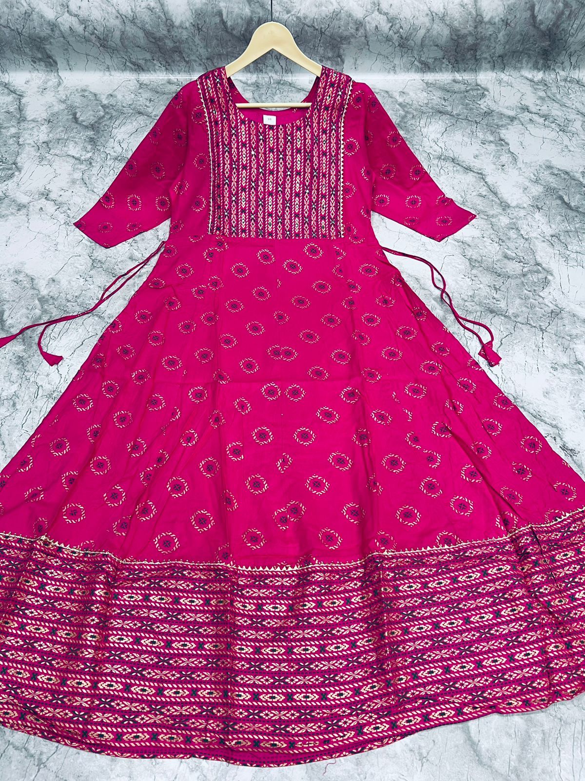Vardan Ethnic Dhruvi 14Kg Rayon Wholesale Long Gown Catalog — Wholesale Kurtis, MPA wholesale from Surat - Gallery Image 10
