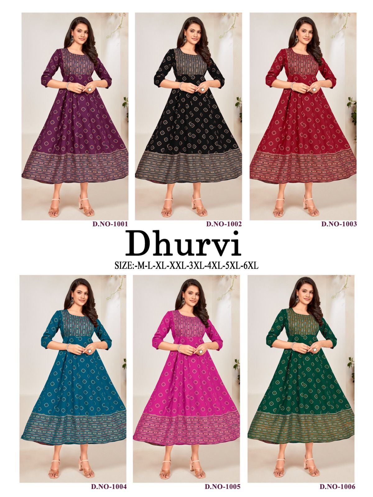 Vardan Ethnic Dhruvi 14Kg Rayon Wholesale Long Gown Catalog — Wholesale Kurtis, MPA wholesale from Surat — view 13