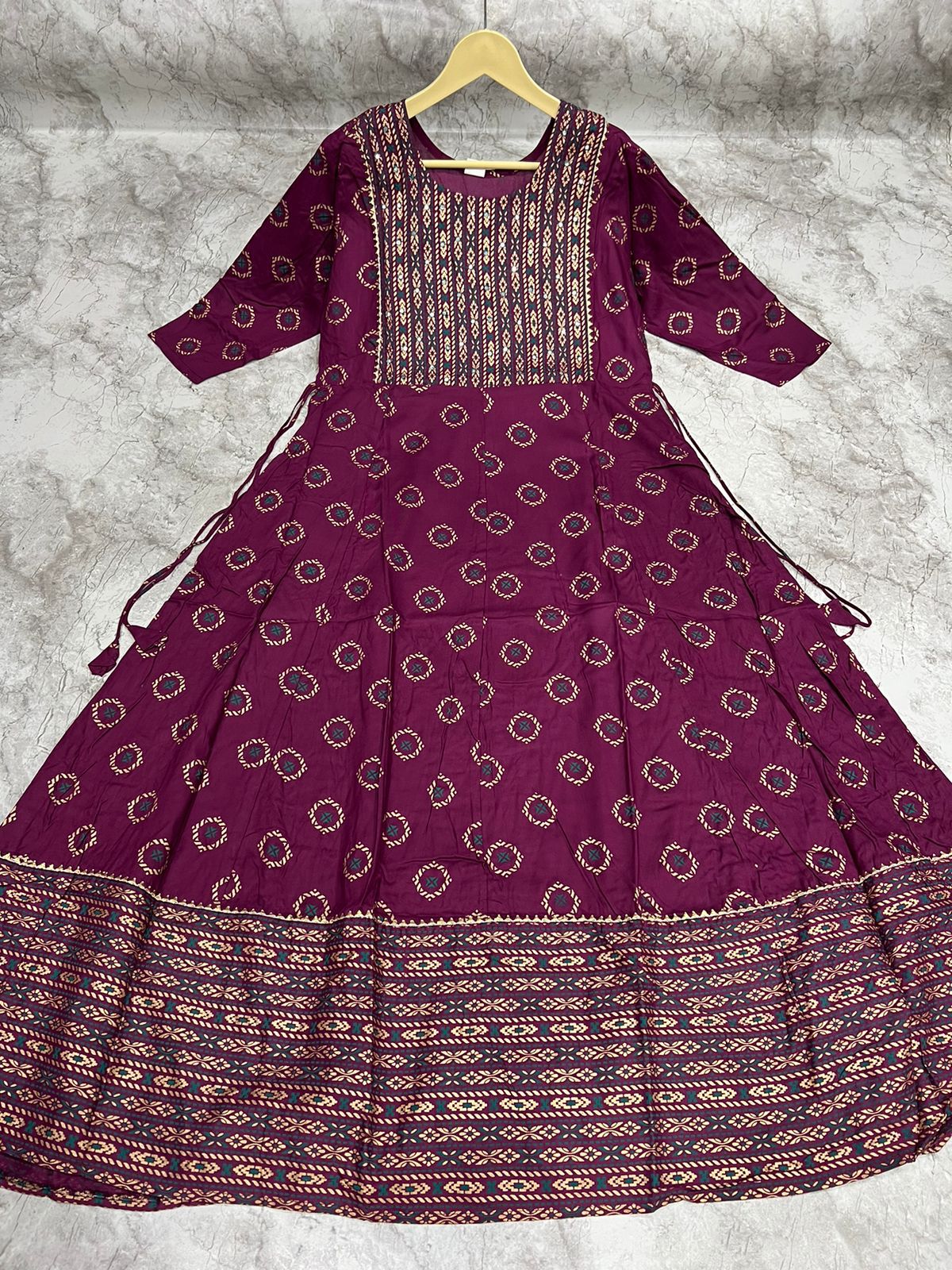 Vardan Ethnic Dhruvi 14Kg Rayon Wholesale Long Gown Catalog — Wholesale Kurtis, MPA wholesale from Surat - Gallery Image 2