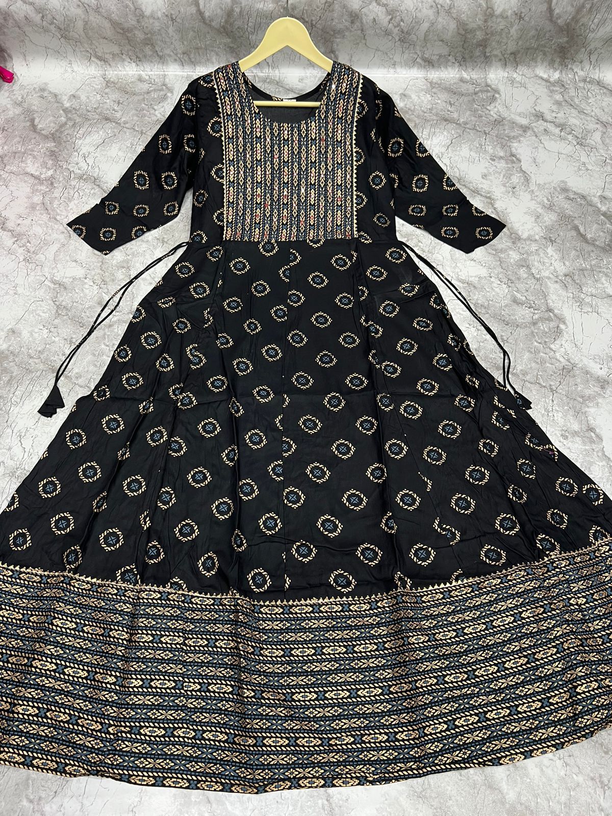 Vardan Ethnic Dhruvi 14Kg Rayon Wholesale Long Gown Catalog — Wholesale Kurtis, MPA wholesale from Surat - Gallery Image 4