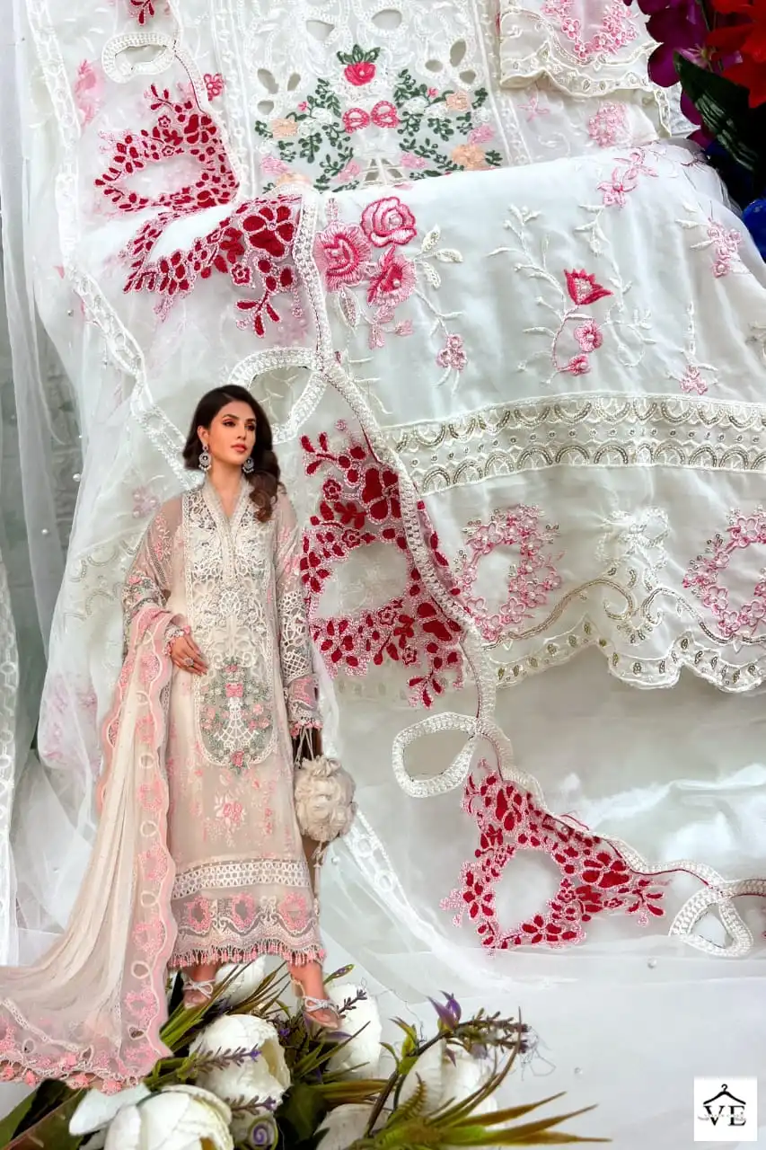 Dinsaa DS 219 Heavy Faux Georgette Wholesale Pakistani Salwar Suit — Wholesale Salwar Suits, MPA wholesale from Surat - Gallery Image 2