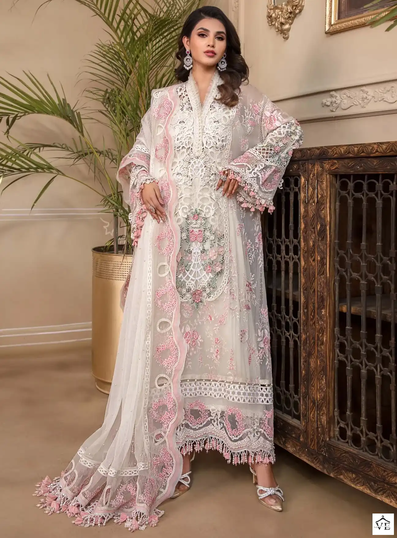 Dinsaa DS 219 Heavy Faux Georgette Wholesale Pakistani Salwar Suit — Wholesale Salwar Suits, MPA wholesale from Surat — view 1