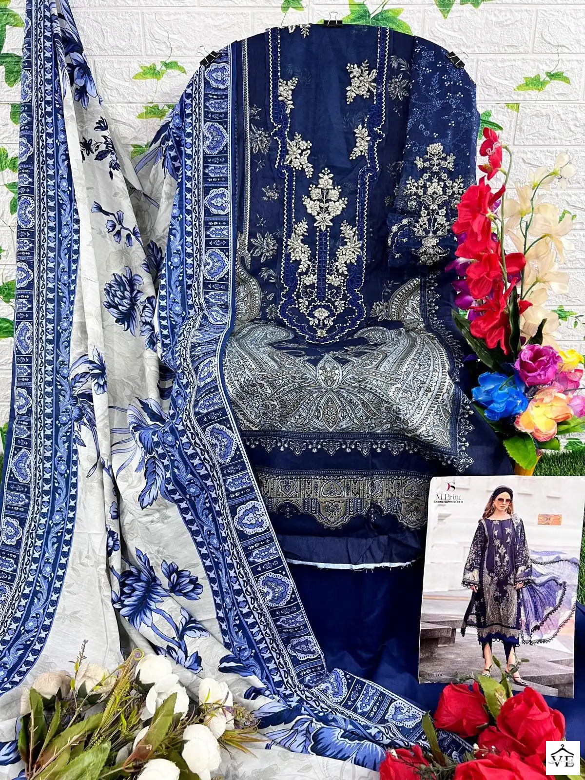 Deepsy Suits 3334 Pure Cotton Wholesale Pakistani Suits — Wholesale Salwar Suits, MPA wholesale from Surat — view 2