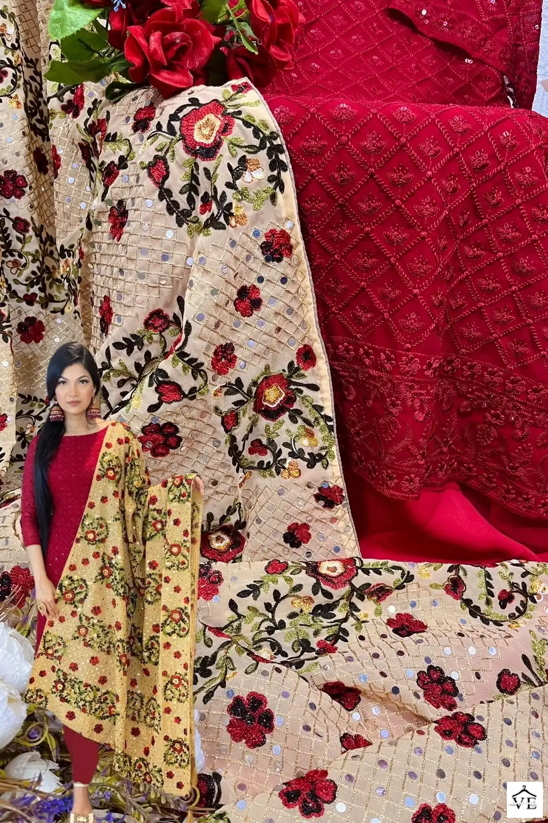 Deepsy Suit Design No 1061 Georgette Wholesale Pakistani Salwar Suit Catalog — Wholesale Salwar Suits, MPA wholesale from Surat - Gallery Image 2