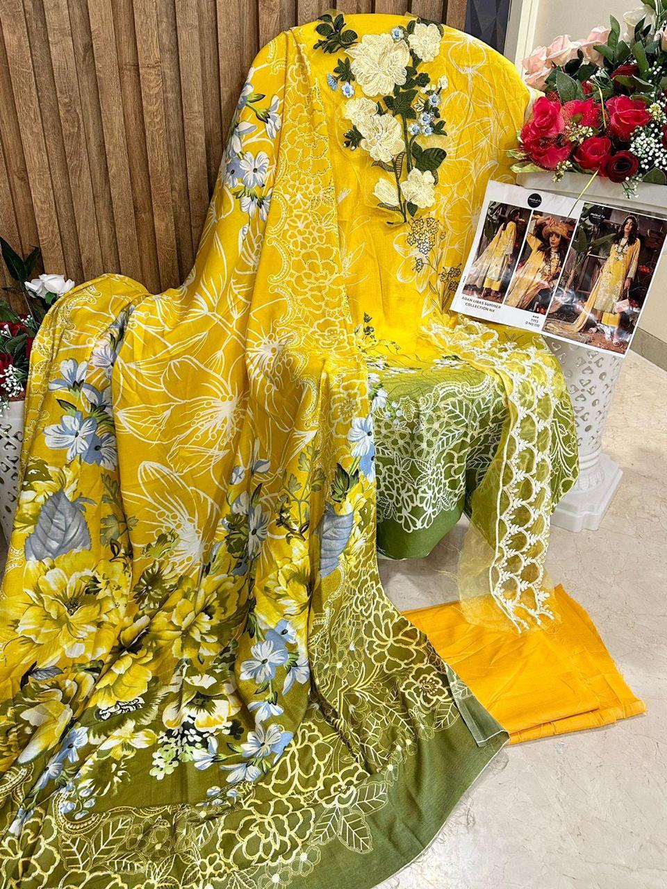 Mehboob Tex1110 Pure Cotton Print Wholesale Pakistani Salwar Suit — Wholesale Salwar Suits, MPA wholesale from Surat — view 3