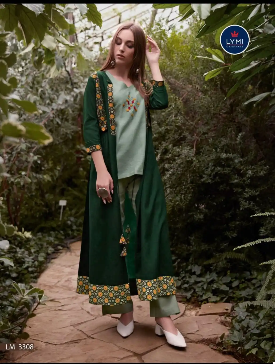 Vardan Ethnic Designer Collection Rayon Wholesale Top With Pant And Shurg Catalog — Wholesale Kurtis, MPA wholesale from Surat — view 2