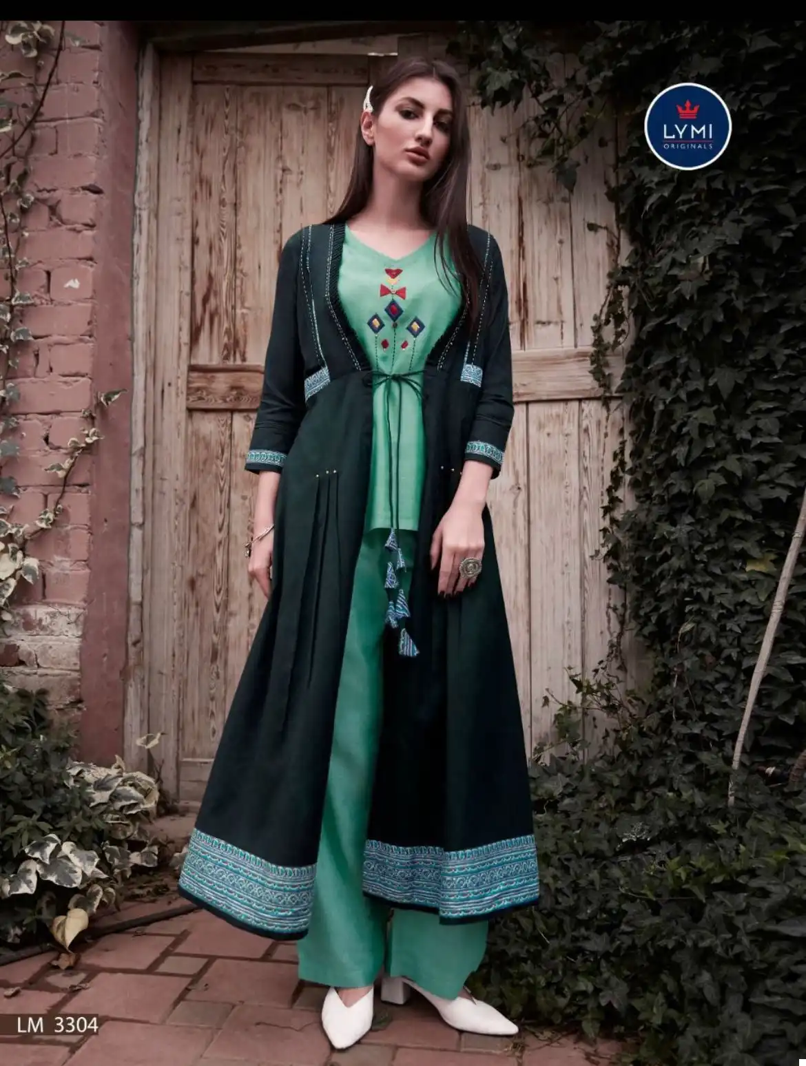 Vardan Ethnic Designer Collection Rayon Wholesale Top With Pant And Shurg Catalog — Wholesale Kurtis, MPA wholesale from Surat — view 8