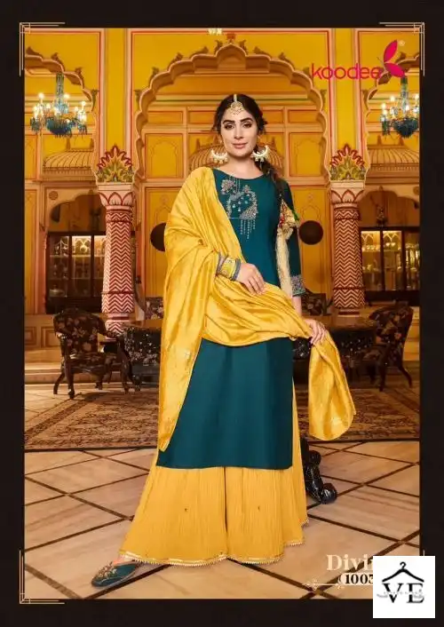 Koodee Divine Chinon Wholesale Readymade Suits Catalog — Wholesale Salwar Suits, MPA wholesale from Surat - Gallery Image 3