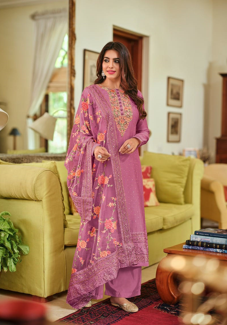 Eba Lifestyle Nyra Vol 3 Hit List Viscose Wholesale Designer Salwar Suit Catalog — Wholesale Salwar Suits, Eba Lifestyle wholesale from Surat — view 7