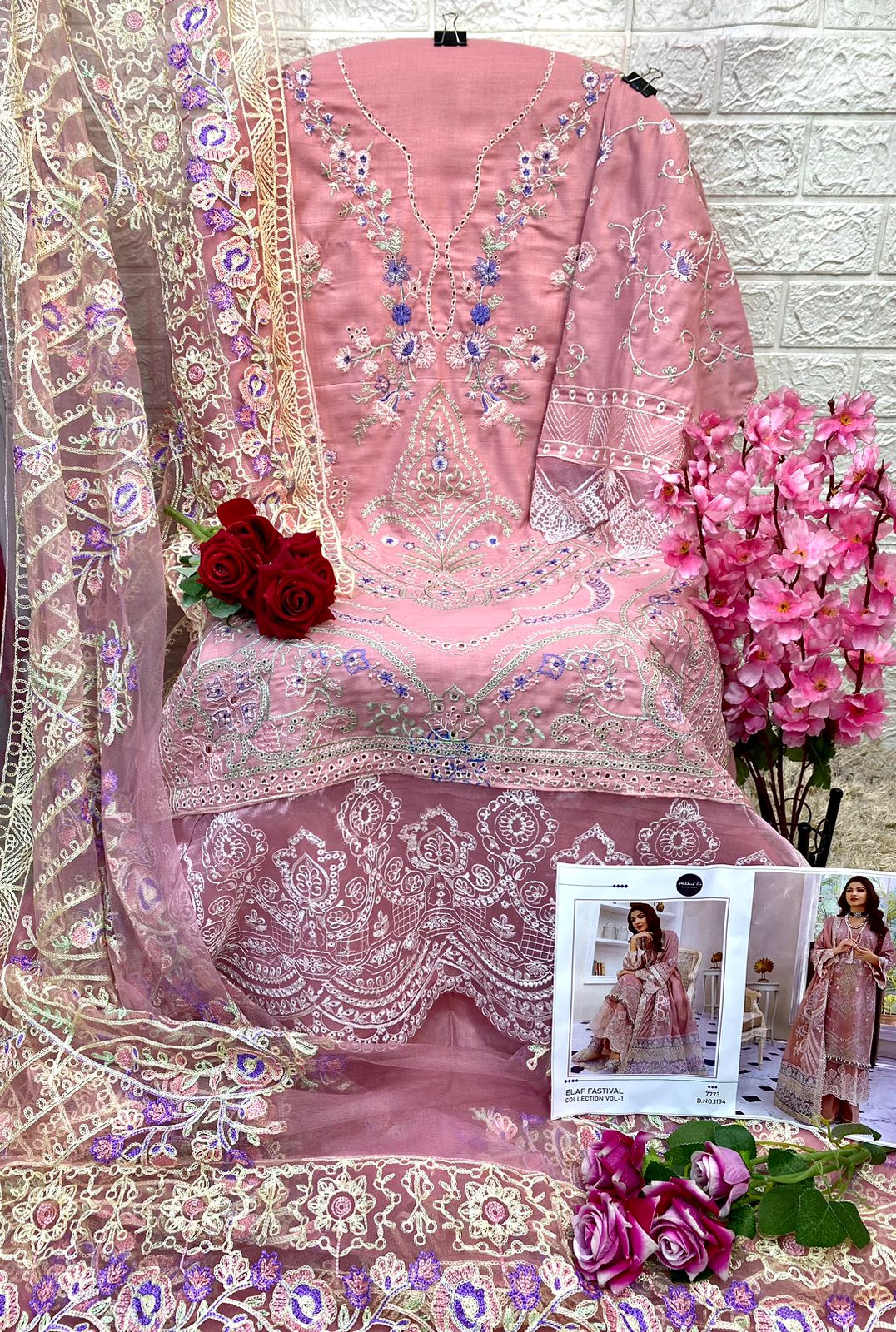 Mehboob Elaf Festival Collection Vol 1 Cotton Wholesale Pakistani Salwar Suit Catalog — Wholesale Salwar Suits, MPA wholesale from Surat — view 3