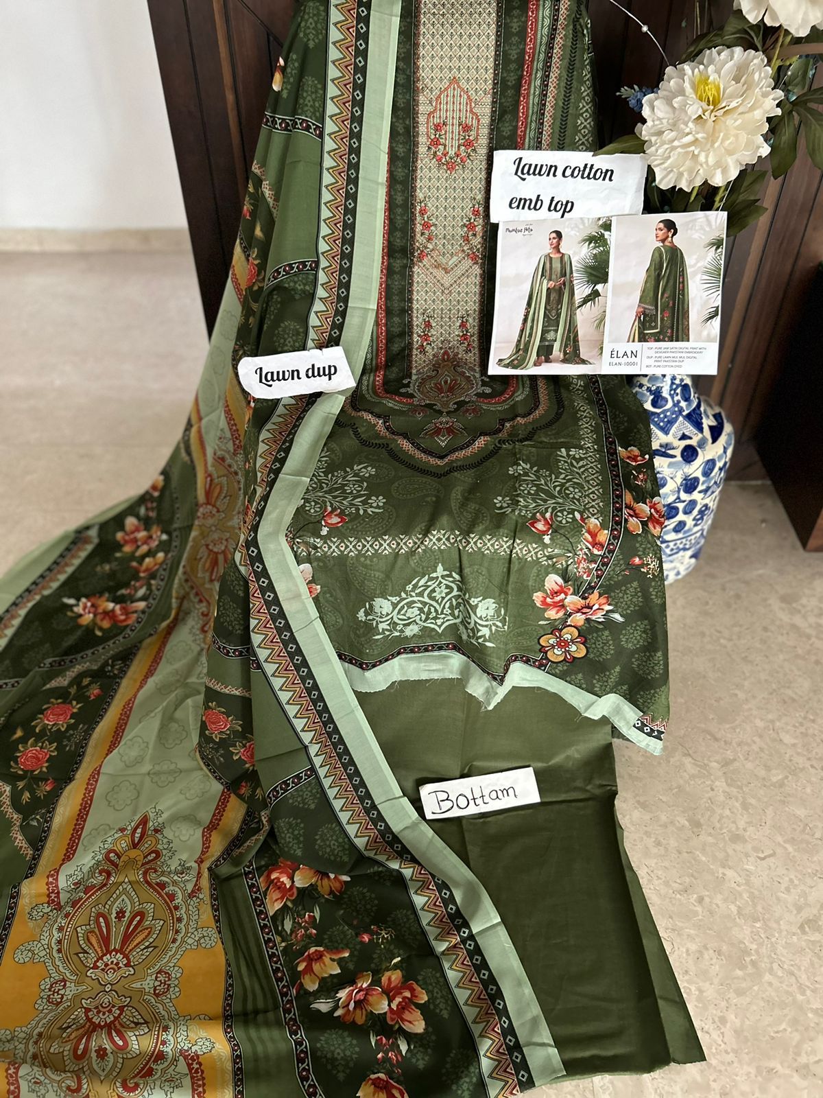 Mumtaz Art Elan Pure Jam Satin Wholesale Pakistani Salwar Suit Catalog — Wholesale Salwar Suits, MPA wholesale from Surat — view 9