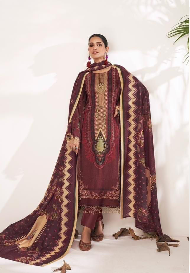 Mumtaz Art Elan Pure Jam Satin Wholesale Pakistani Salwar Suit Catalog — Wholesale Salwar Suits, MPA wholesale from Surat — view 2
