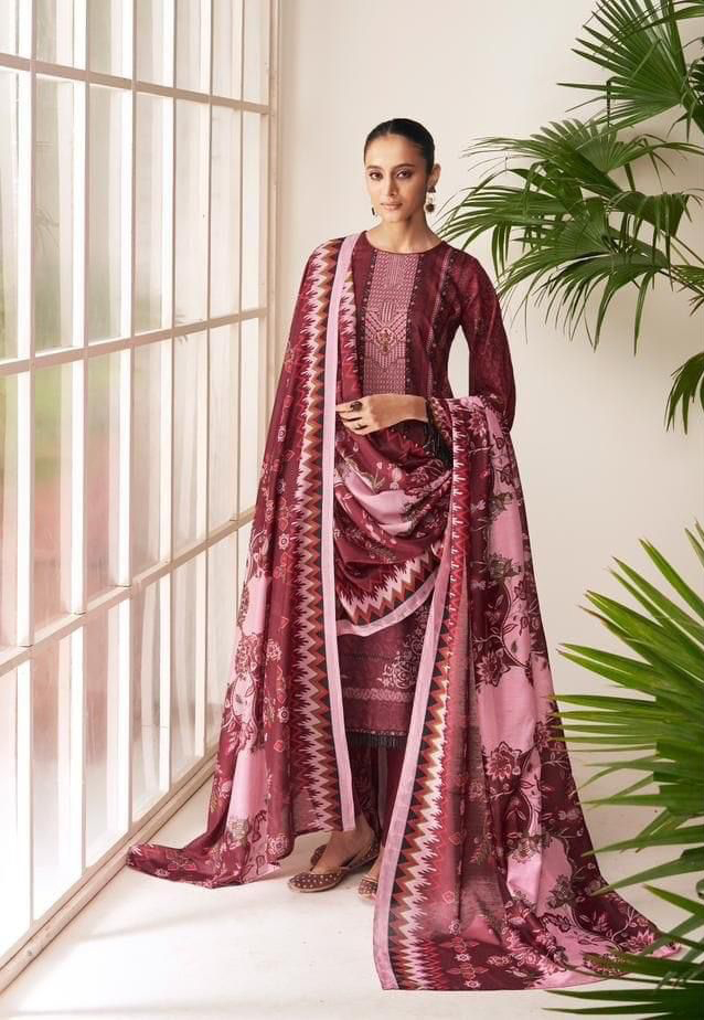 Mumtaz Art Elan Pure Jam Satin Wholesale Pakistani Salwar Suit Catalog — Wholesale Salwar Suits, MPA wholesale from Surat — view 4