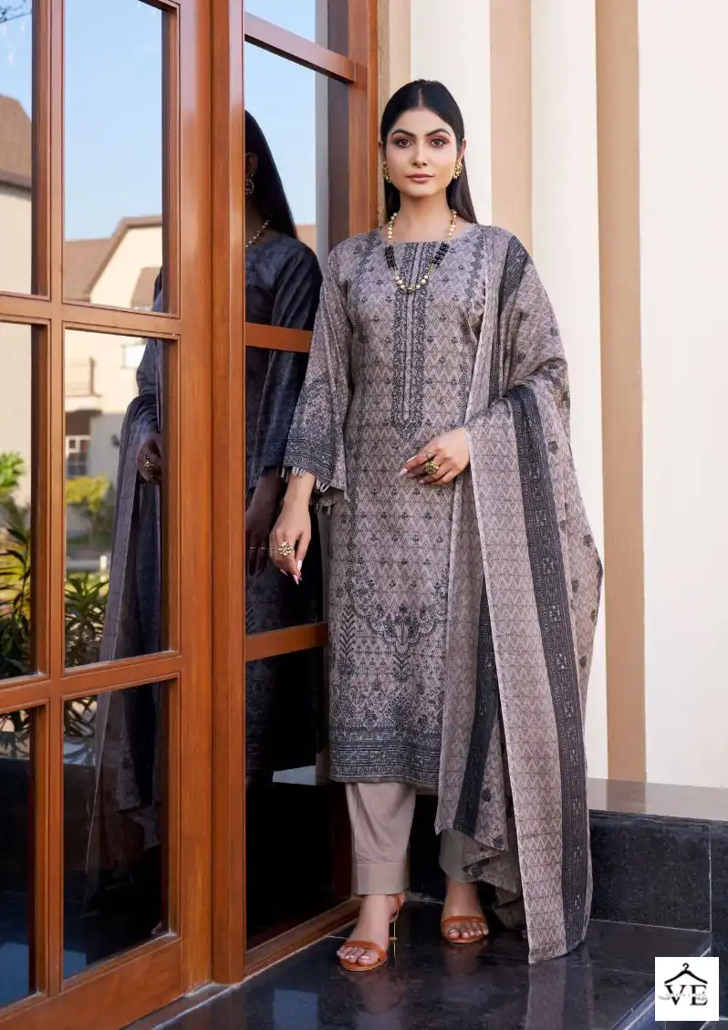 Ishaal Prints Embroidered Lawn Combo Pure Lawn Wholesale Pakistani Suits Catalog — Wholesale Salwar Suits, MPA wholesale from Surat - Gallery Image 5
