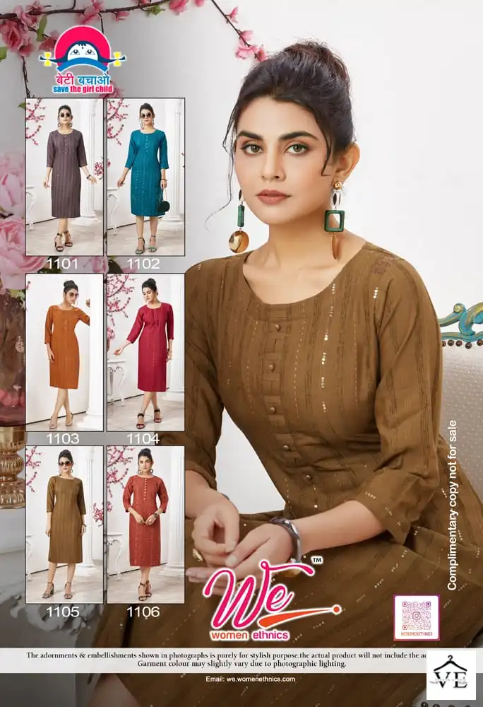 We Eva Rayon Wholesale Fancy Kurtis Catalog — Wholesale Kurtis, MPA wholesale from Surat — view 7