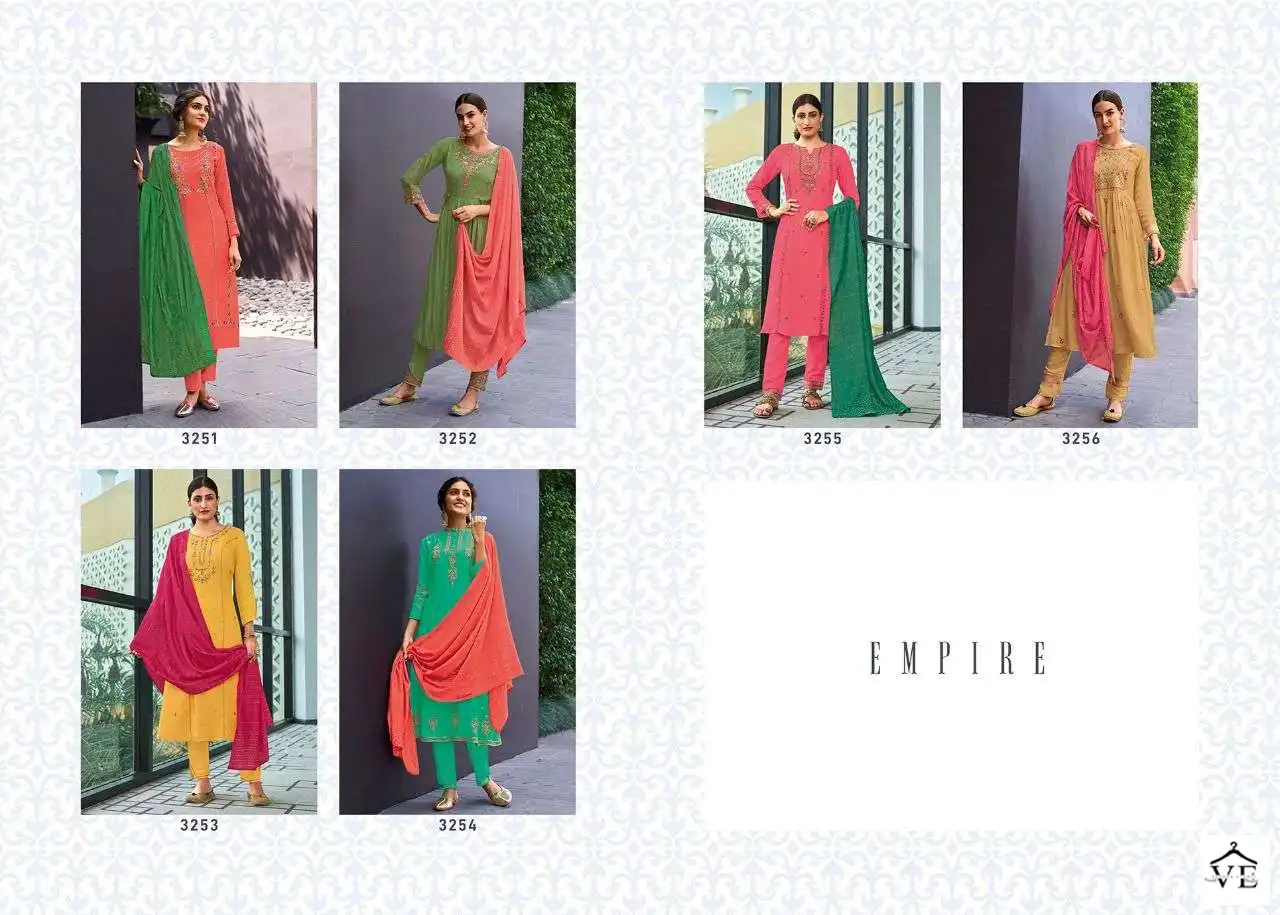 Vardan Ethnic Empire Heavy Muslin Wholesale Readymade Salwar Suit Catalog — Wholesale Readymade Suit, MPA wholesale from Surat — view 7