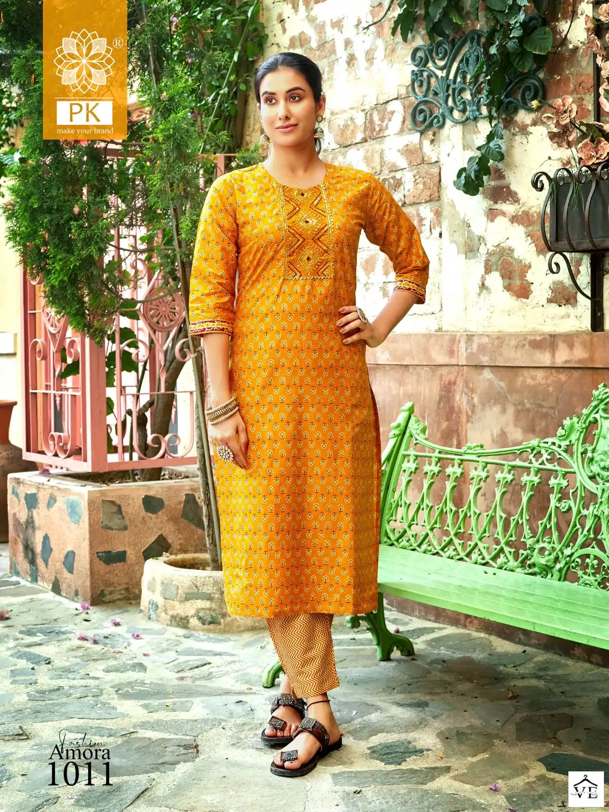 PK Fashion Amora Vol 1 Cotton Wholesale Kurti With Pant Catalog — Wholesale Kurtis, MPA wholesale from Surat - Gallery Image 10