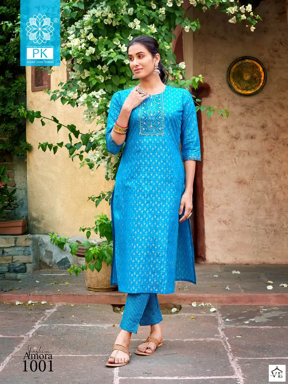 PK Fashion Amora Vol 1 Cotton Wholesale Kurti With Pant Catalog — Wholesale Kurtis, MPA wholesale from Surat - Gallery Image 12