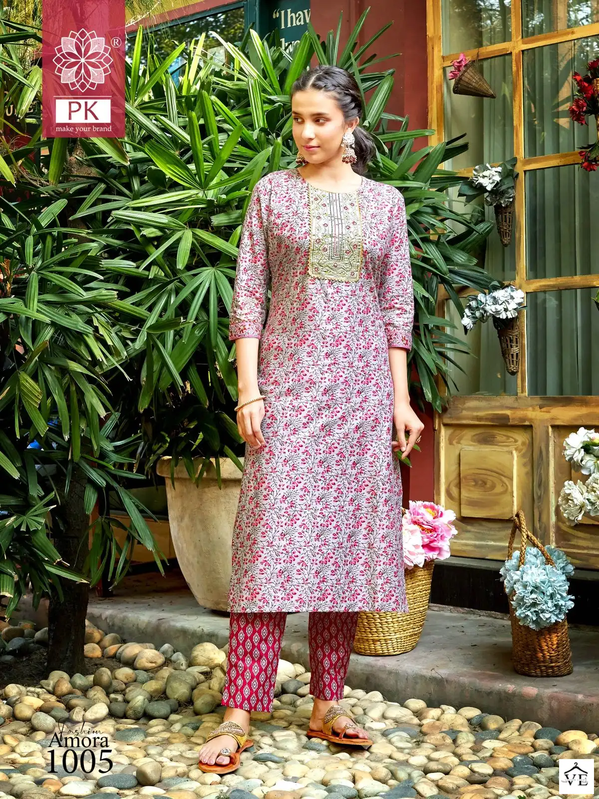PK Fashion Amora Vol 1 Cotton Wholesale Kurti With Pant Catalog — Wholesale Kurtis, MPA wholesale from Surat - Gallery Image 3