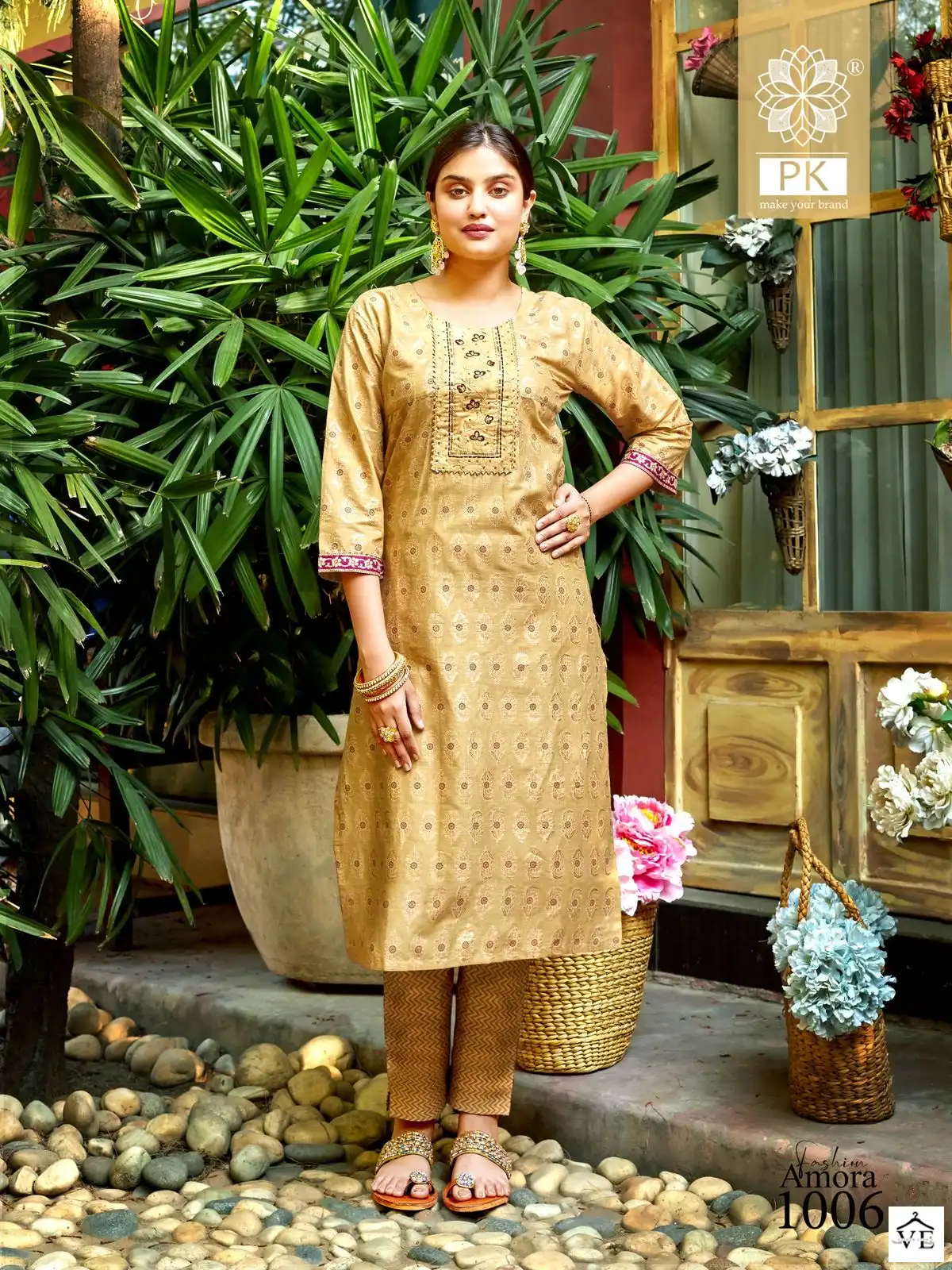 PK Fashion Amora Vol 1 Cotton Wholesale Kurti With Pant Catalog — Wholesale Kurtis, MPA wholesale from Surat - Gallery Image 5