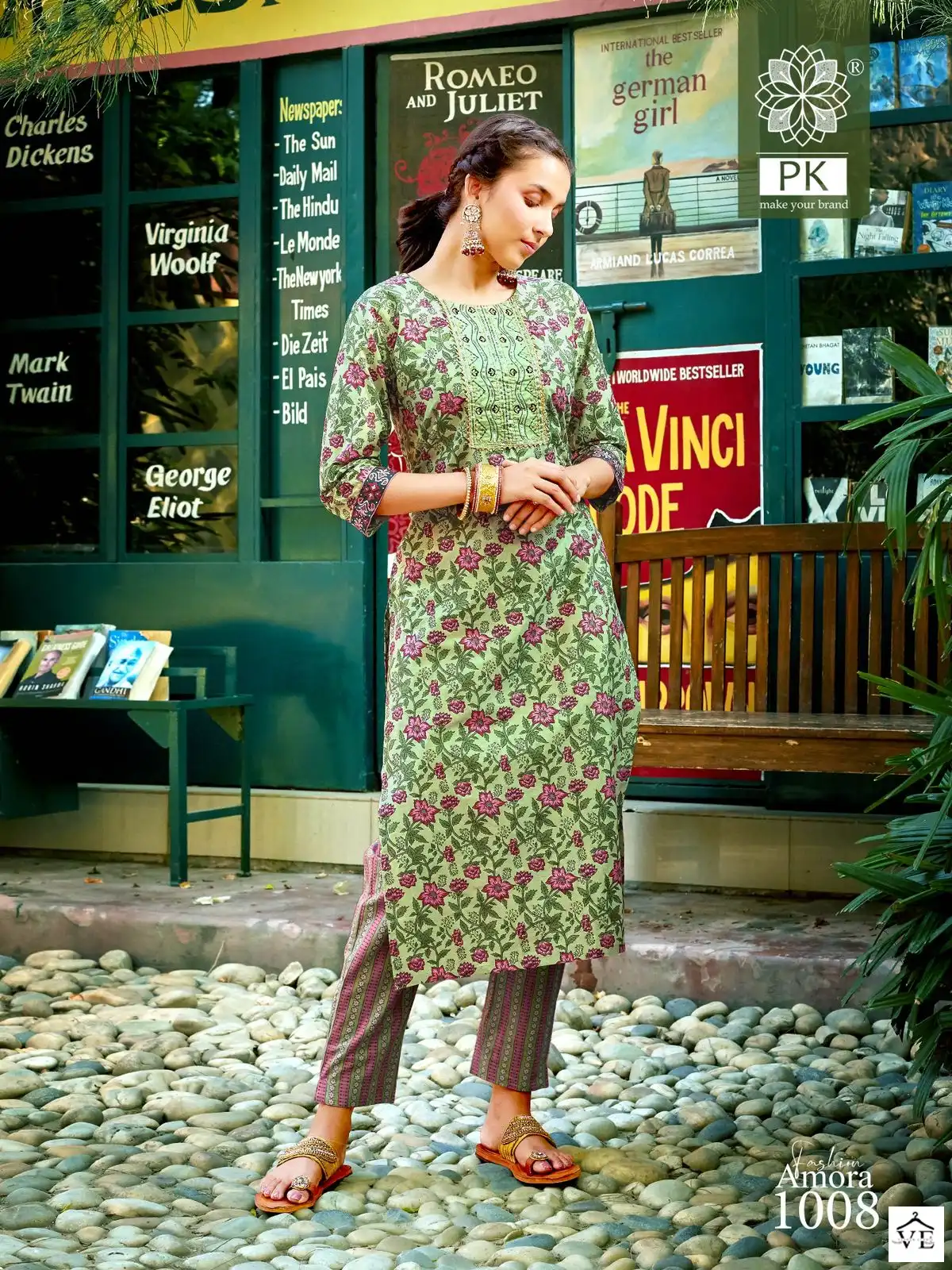 PK Fashion Amora Vol 1 Cotton Wholesale Kurti With Pant Catalog — Wholesale Kurtis, MPA wholesale from Surat - Gallery Image 6