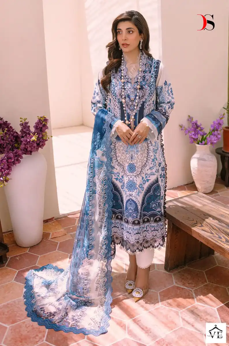 Deepsy Suits Firdous Bliss Lawn 23 Pure Cotton Wholesale Pakistani Salwar Suit Catalog — Wholesale Salwar Suits, MPA wholesale from Surat - Gallery Image 3