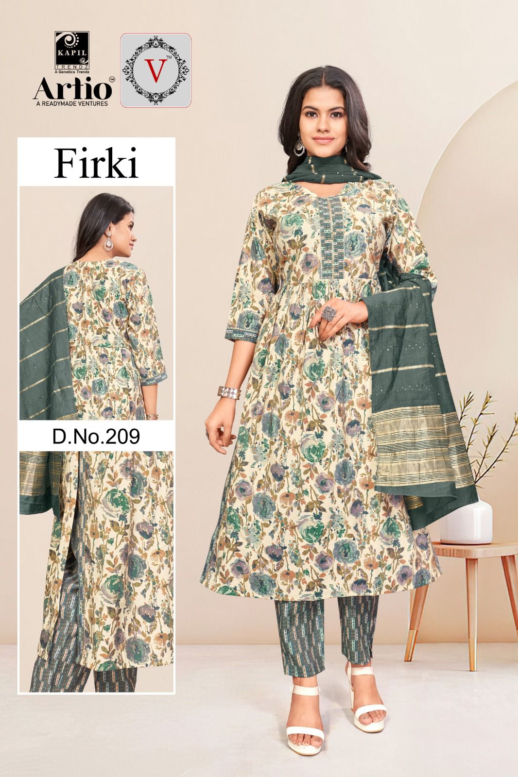 Kapil Trendz Firki Modal Wholesale Readymade Salwar Suit Catalog — Wholesale Salwar Suits, MPA wholesale from Surat - Gallery Image 11