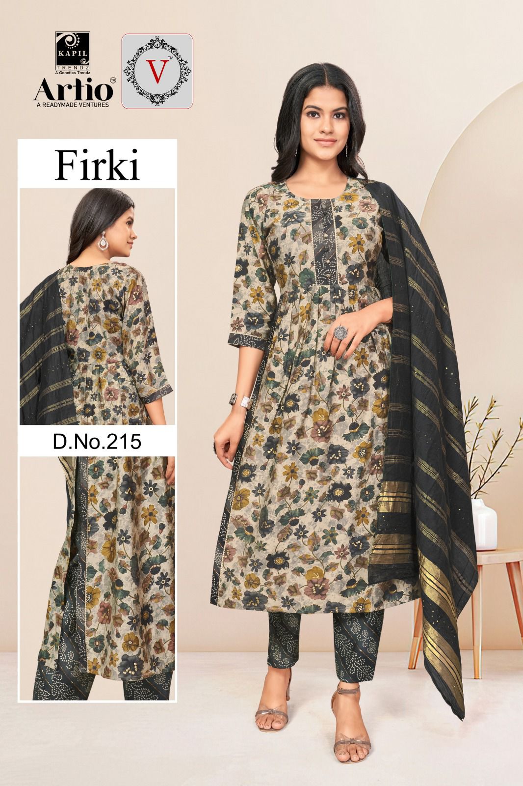 Kapil Trendz Firki Modal Wholesale Readymade Salwar Suit Catalog — Wholesale Salwar Suits, MPA wholesale from Surat - Gallery Image 15