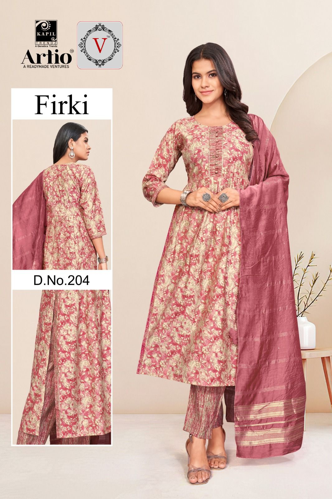 Kapil Trendz Firki Modal Wholesale Readymade Salwar Suit Catalog — Wholesale Salwar Suits, MPA wholesale from Surat - Gallery Image 4