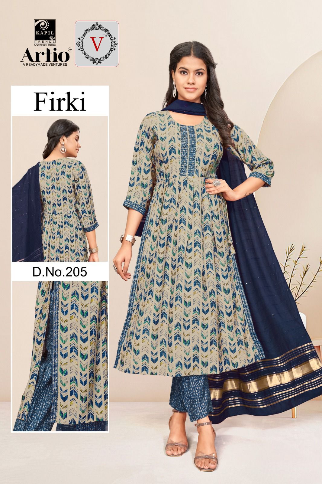 Kapil Trendz Firki Modal Wholesale Readymade Salwar Suit Catalog — Wholesale Salwar Suits, MPA wholesale from Surat - Gallery Image 5