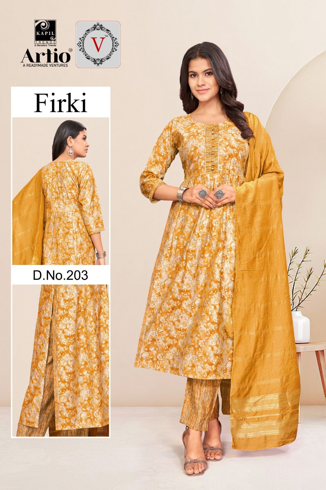 Kapil Trendz Firki Modal Wholesale Readymade Salwar Suit Catalog — Wholesale Salwar Suits, MPA wholesale from Surat - Gallery Image 6